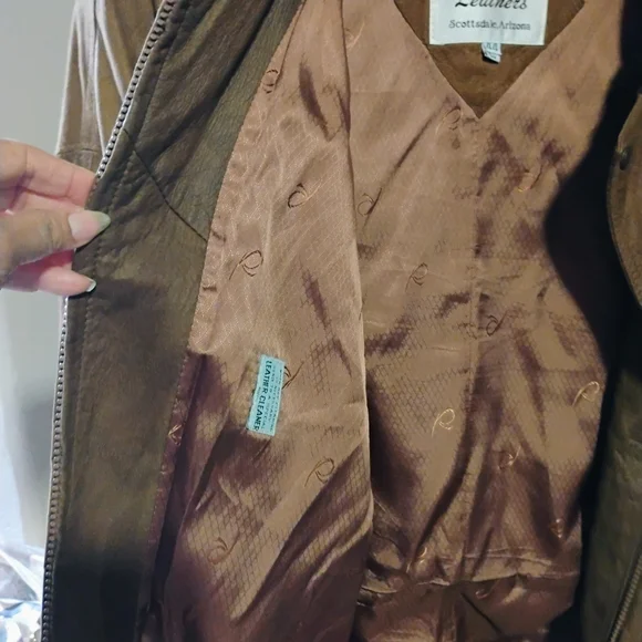 Latigo Tan Bomber Jacket - Picture 6 of 11